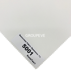 フランス窓 ポリ塩化ビニールは白いポリエステル日焼け止めの生地ASTM G21に塗った