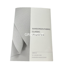 灰色は外部の巻上げ式ブラインドのための5%の開放性のガラス繊維の日焼け止めの生地を着色する
