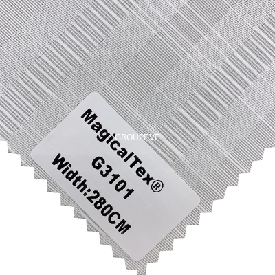 半220gsm Blockout白いポリエステル ローラーの生地の停電率50%