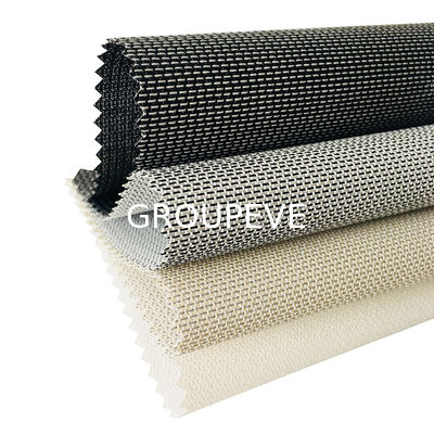 白色日焼け止め 防水窓の珍しいローラーシェード 模様のキッチンブラインド モーター