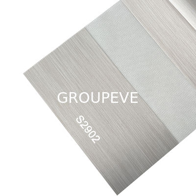 半暗闇と白いゼブラブラインド 織物 日夜ゼブラブラインド モーター