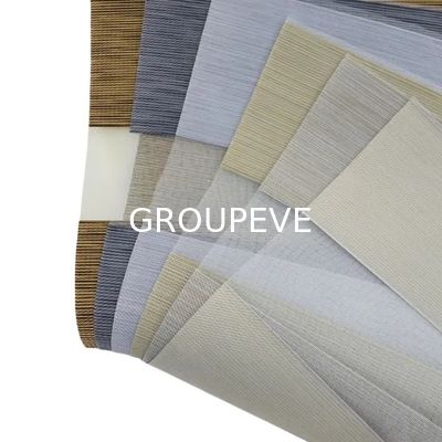 購入 425GSM Zebra Blinds Fabric with 1 Roll MOQ and Customizable Color for Office or Home Sunshade オンライン製造