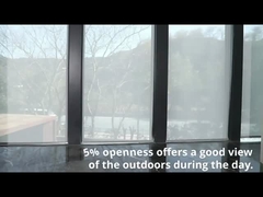 5%の開放性の日焼け止めの窓のための巻上げ式ブラインドの陰を影で覆う太陽陰の生地バネ付きの日曜日