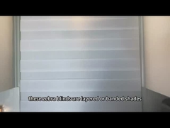 良質の昼も夜もシマウマの巻上げ式ブラインドの軽いろ過の陰のシマウマのブラインド