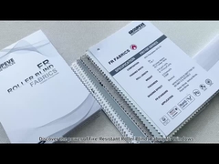 340gm 防火 ブラックアウト ローラーブラインド 布 白いコーティング