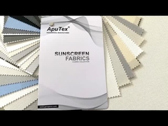 耐火性の重く厚いガラス繊維の日焼け止めの生地ポリ塩化ビニールの巻上げ式ブラインド材料