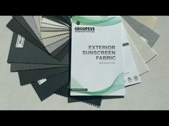 71% PVC 29% ガラス繊維 防水 日焼け止め ローラーシェード 織物 F1900 水平