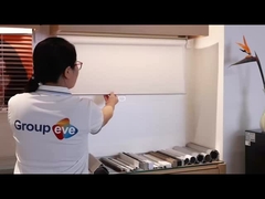 グレー クリーム 防水 ポリエステル ロールスクリーン生地 140gsm